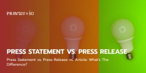 Press Statement vs. Press Release