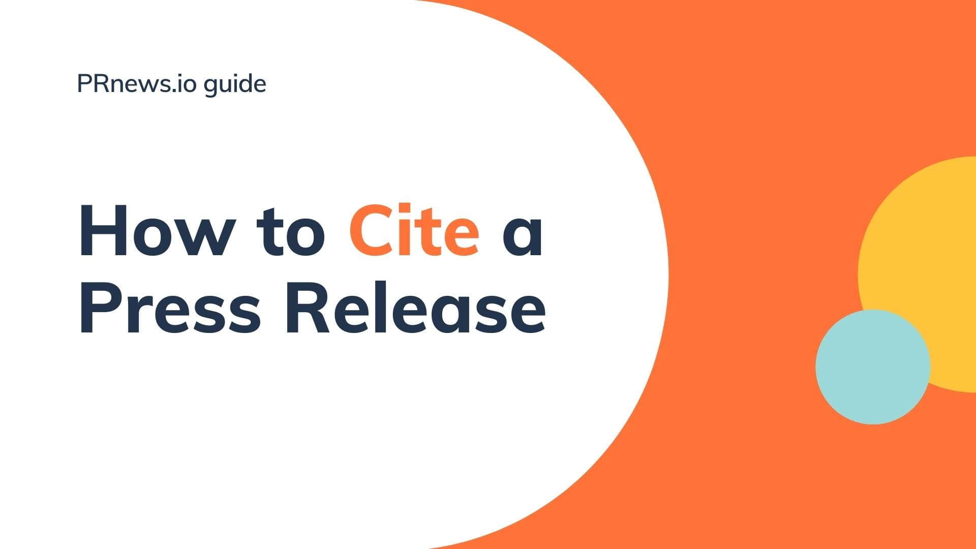 How To Cite A Press Release 2021 PRNEWS Blog