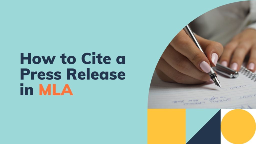 How to Cite a Press Release in MLA