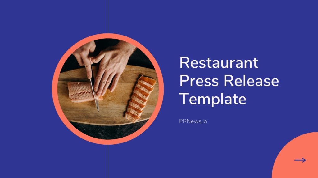 Restaurant Press Release Template