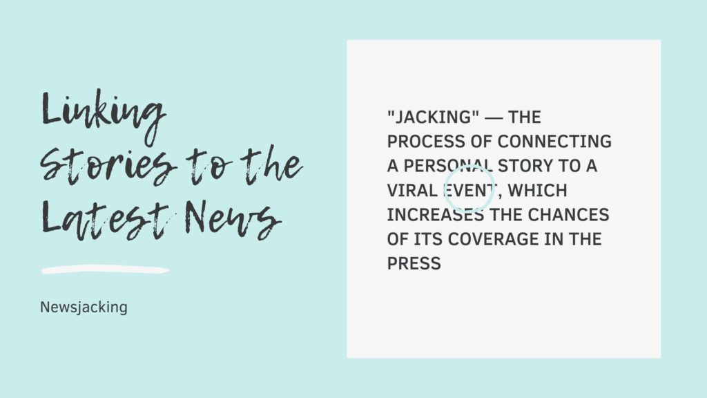 Linking Stories to the Latest News (Newsjacking)