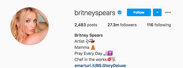 britney spears instagram