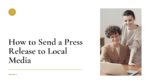 how to send a press release to local media