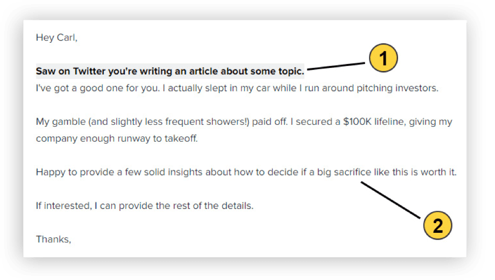 Example #6: The Story Pitch 