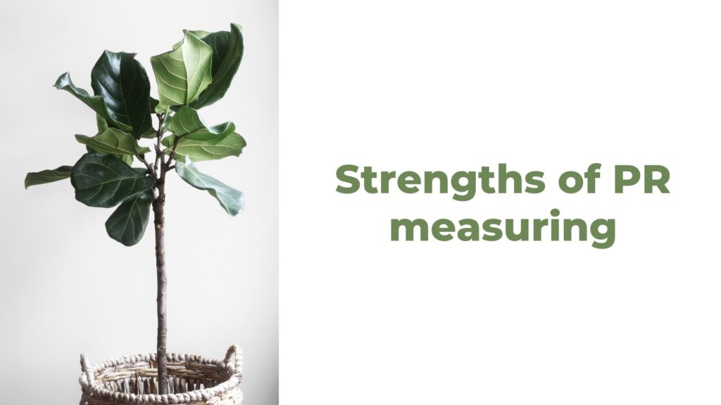 Strengths of PR measuring