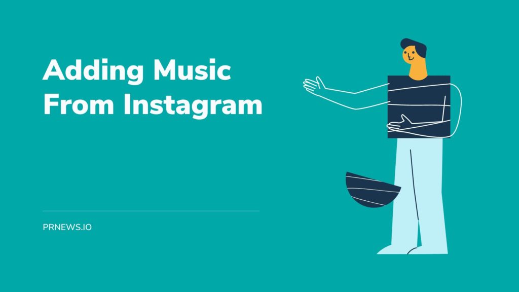 Legger til musikk fra Instagram