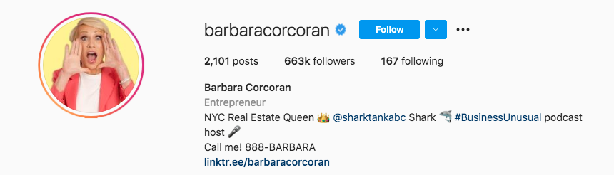  부동산 인플루언서 Barbara Corcoran