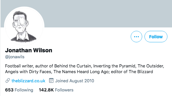 Jonathan Mark Wilson (born 9 July 1976)[1] is a British sports journalist and author who writes for a number of publications, including The Guardian and Sports Illustrated. 