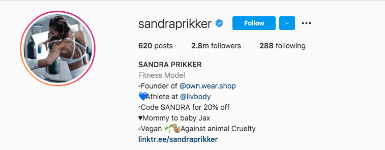Sandra Prikker, Los Angeles, California, 3.2M | Fitness Influencers.