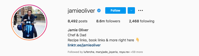 Jamie Oliver Food Influencer