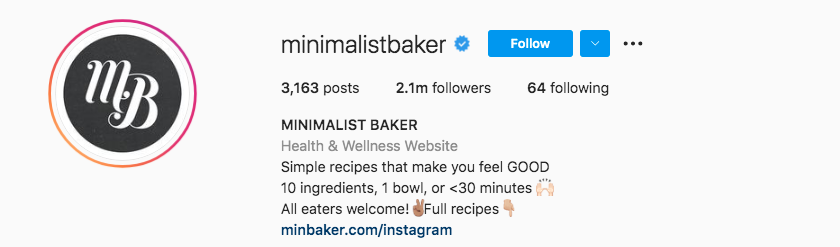 pārtikas influencers, Dana Shultz AKA Minimalist Baker: 2M Followers.