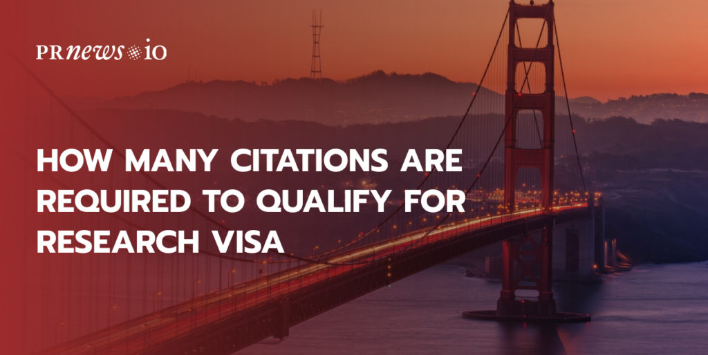 how many citations are required to qualify for research visa