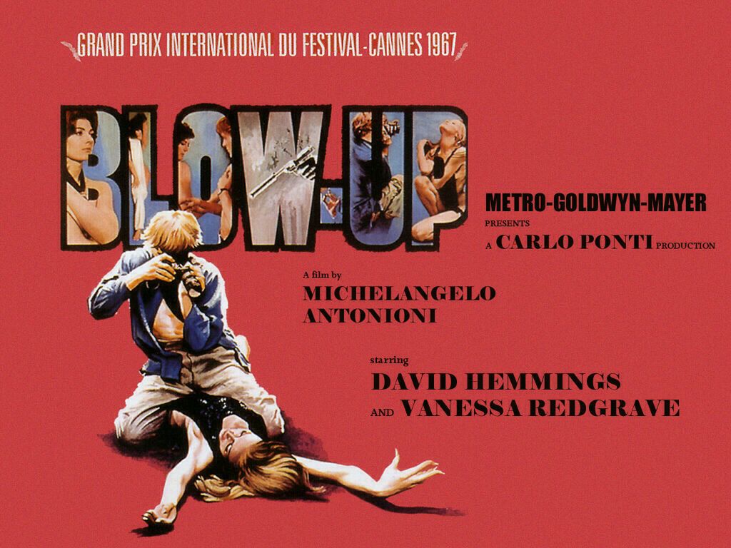 Blowup (1966) som en film om journalister.