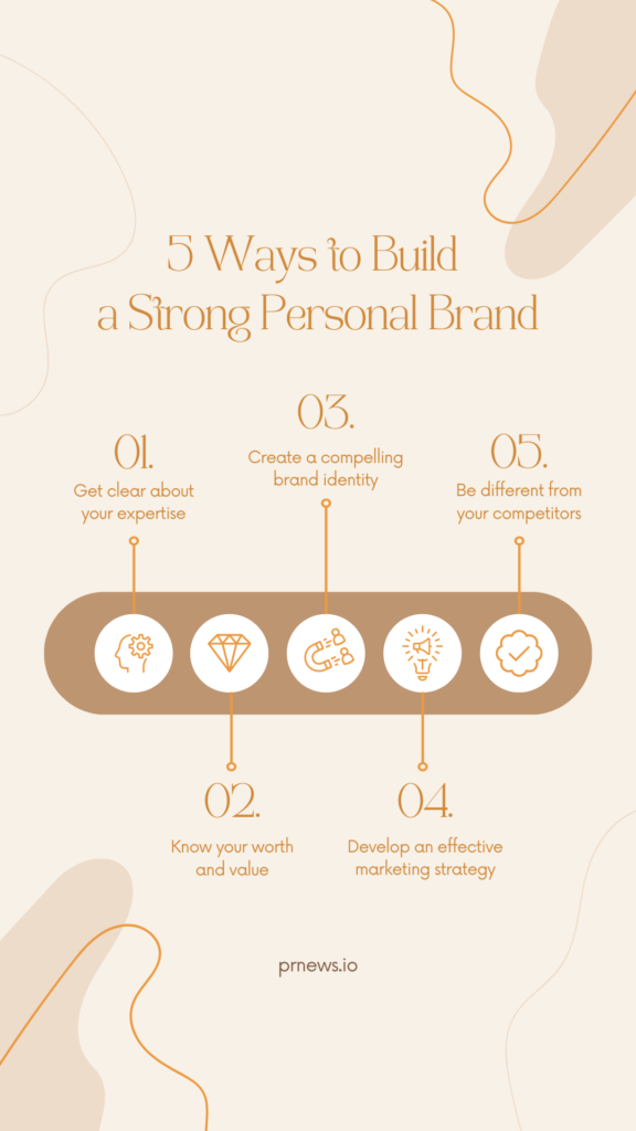 how to build a personal brand pinterest image.