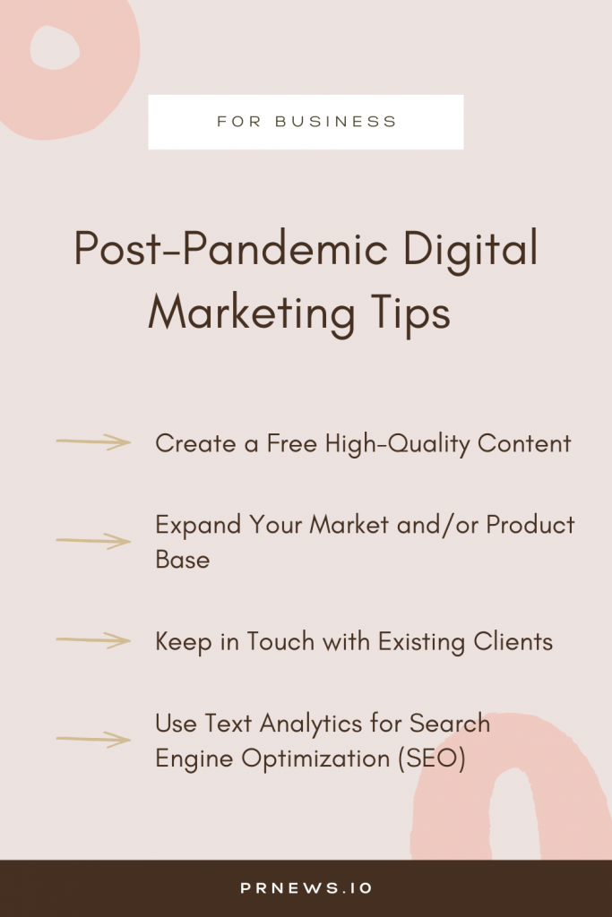 The following are post-pandemic digital marketing tips that will help you increase your sales.