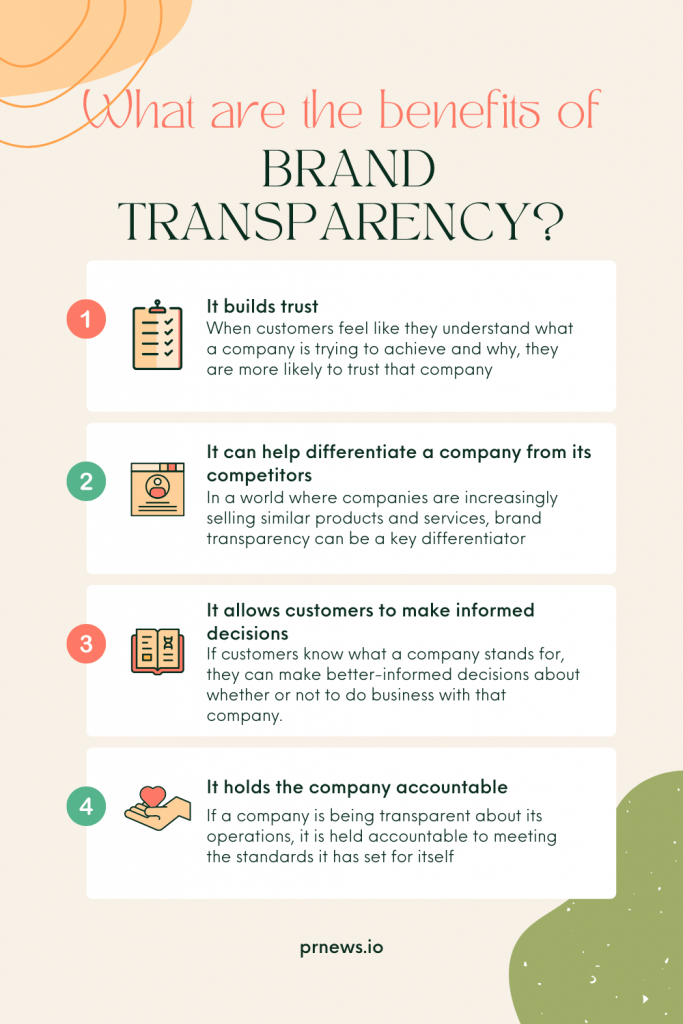 What are the benefits of brand transparency?