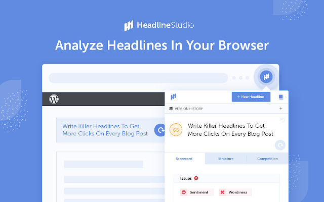 This tool helps you write better headlines by analyzing the emotional impact, structure, and length of your headline.