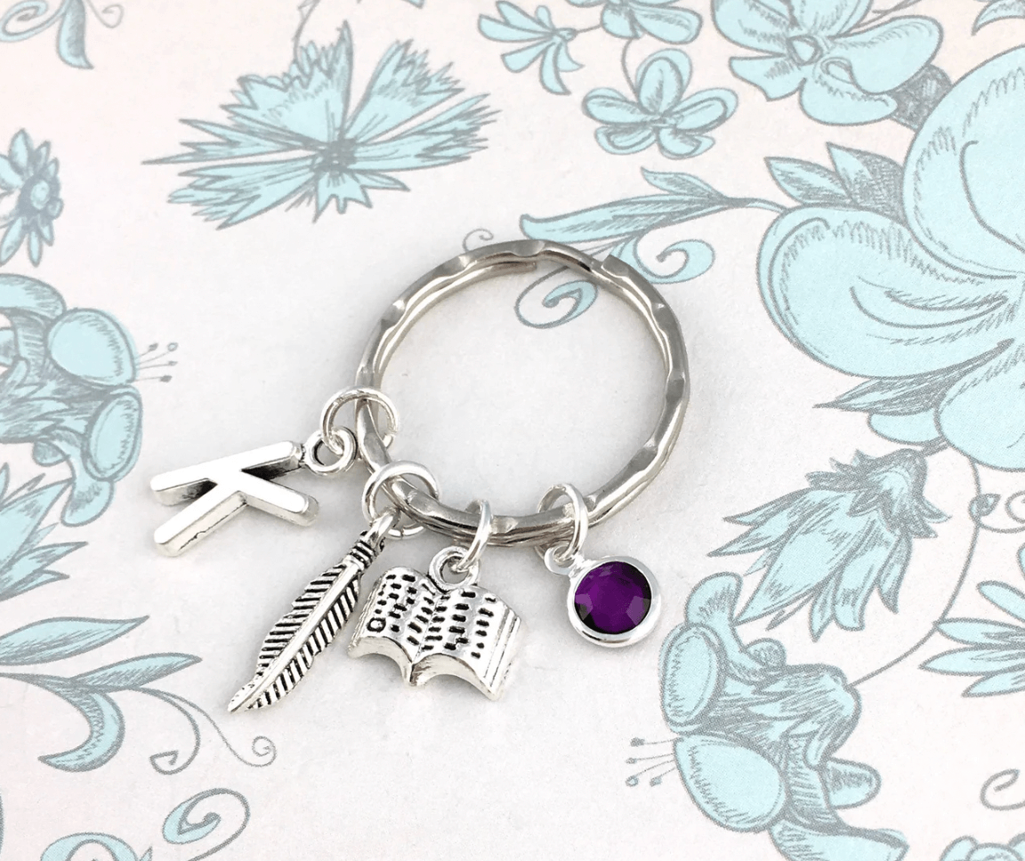 Personalised Writer Keyring, Journalist gift