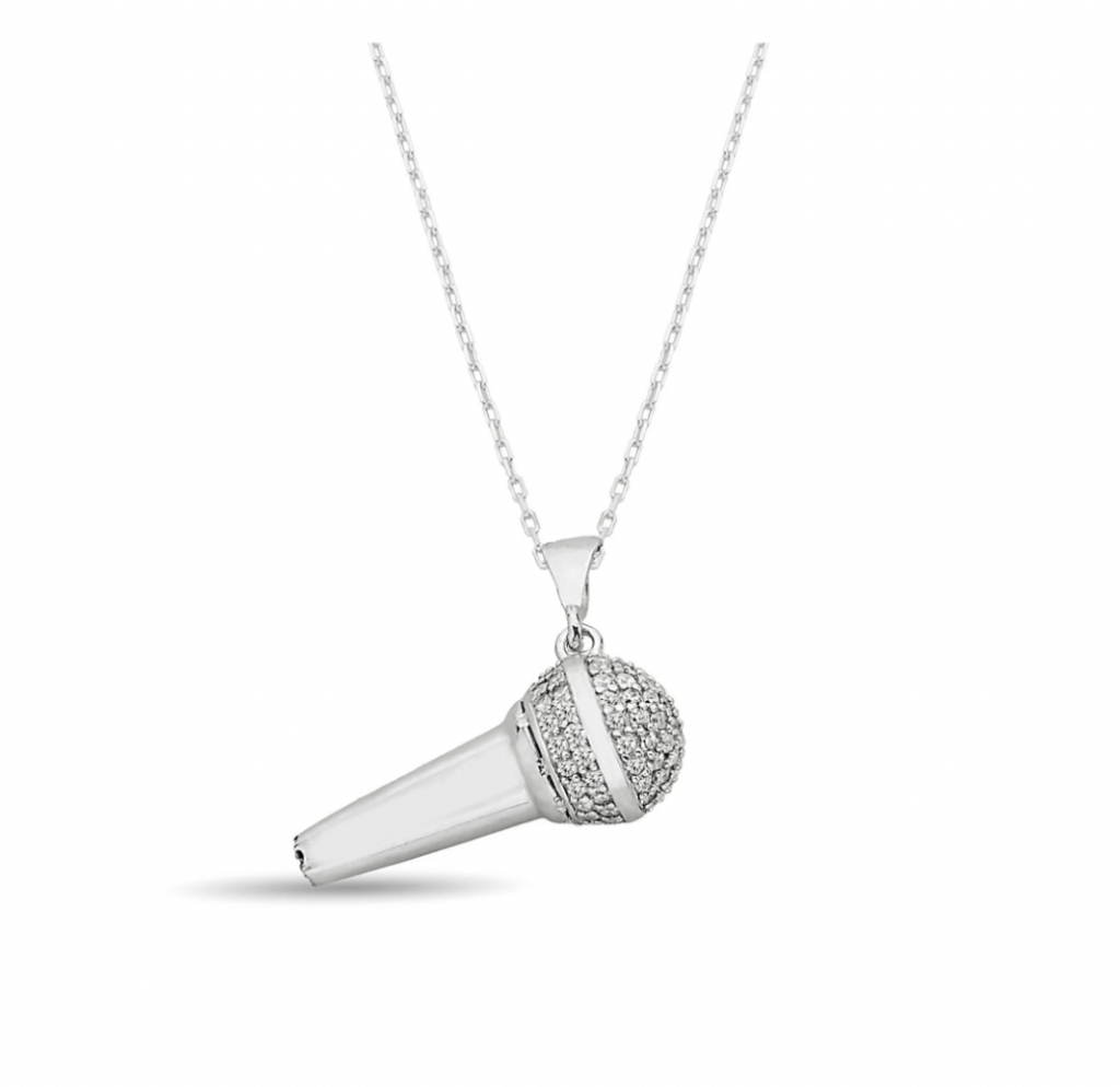 Microphone Pendant Necklace PR Gifts.