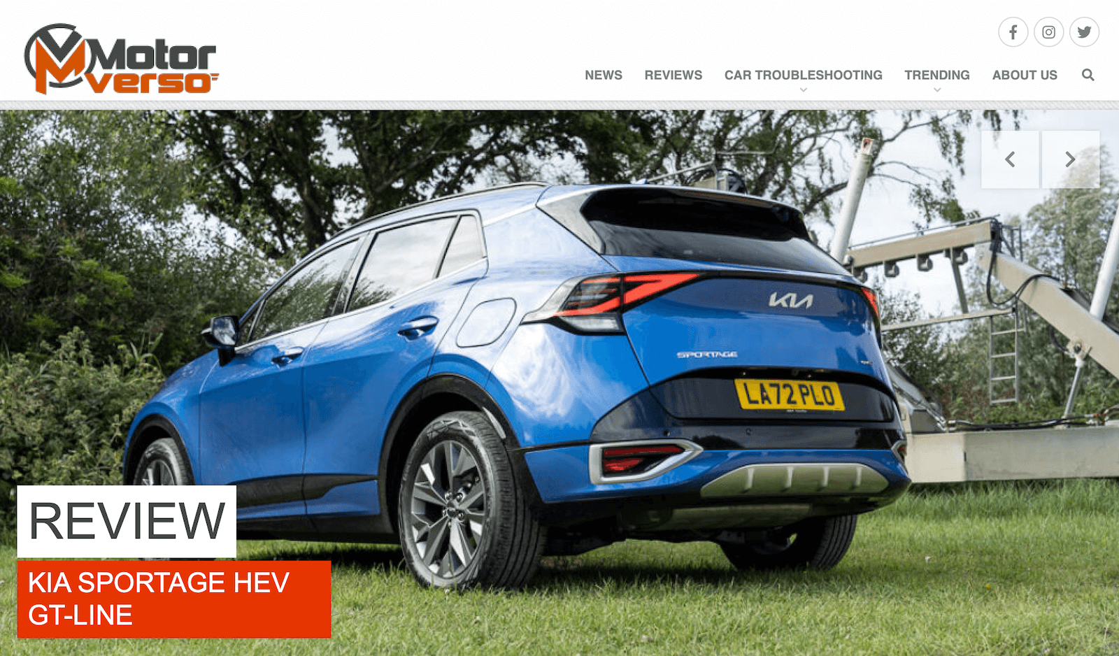 Motor Verso Website