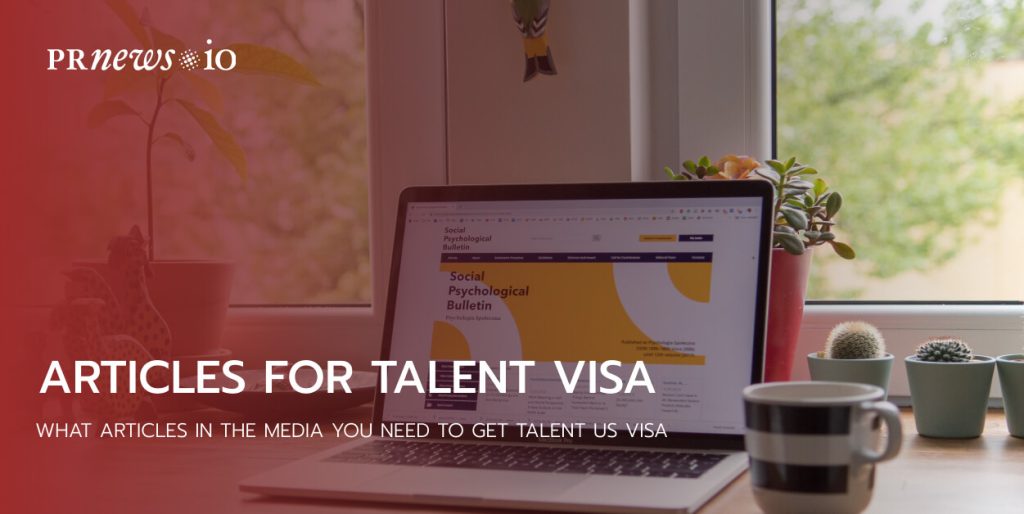 Articles for Talent Visa