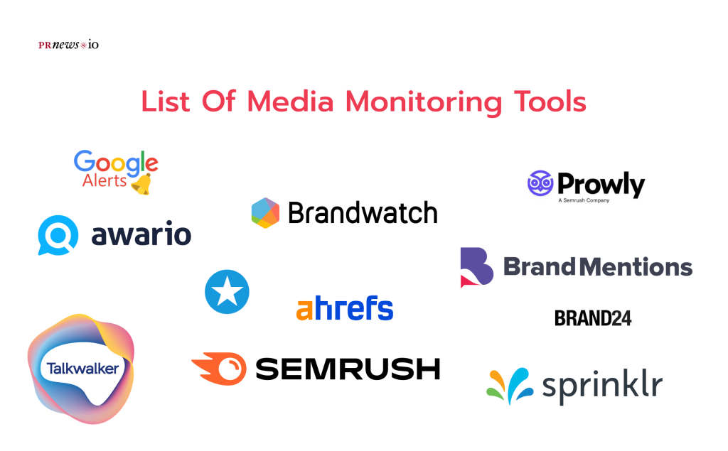 List of Media Monitoring Tools.