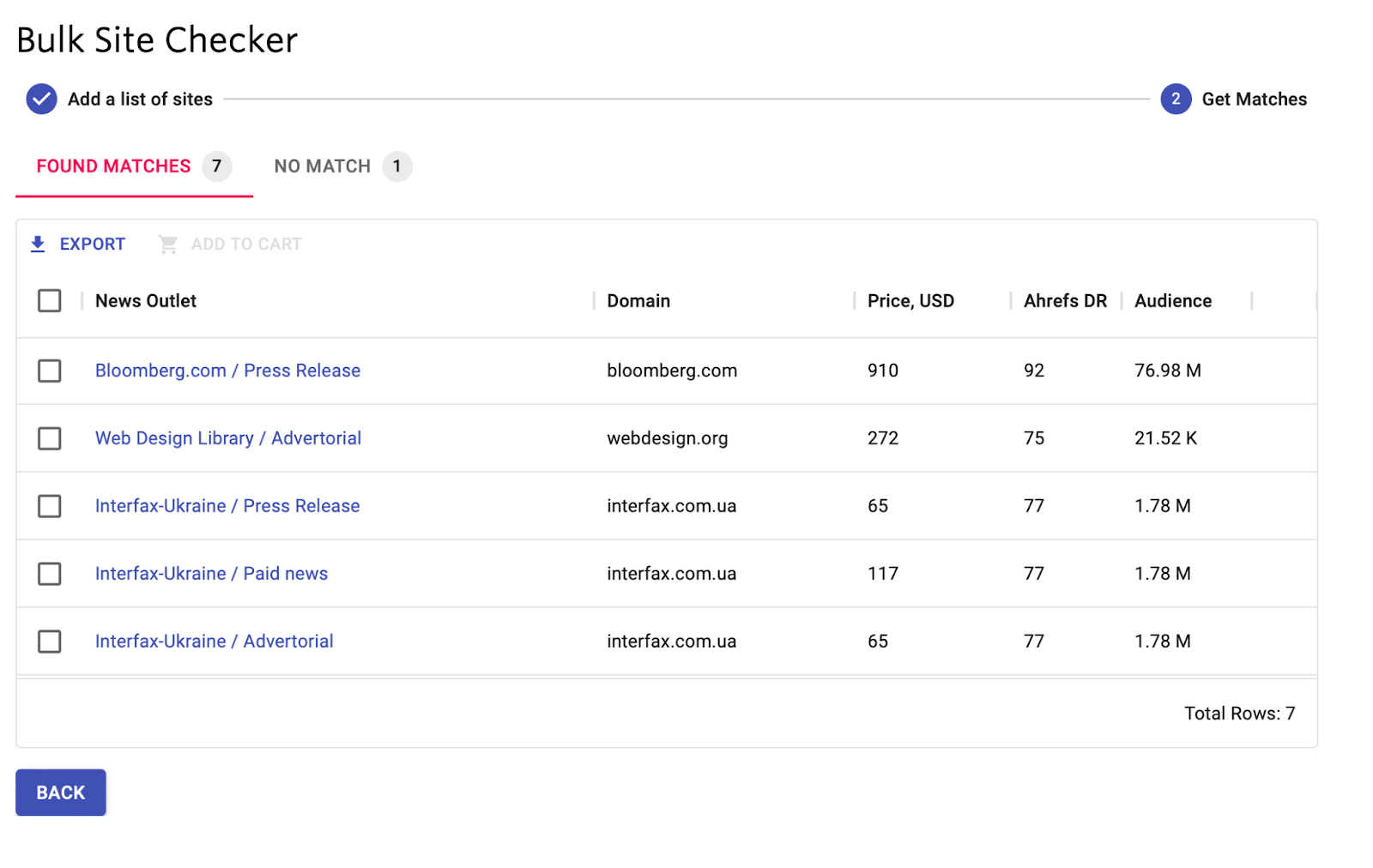 Bulk Site Checker