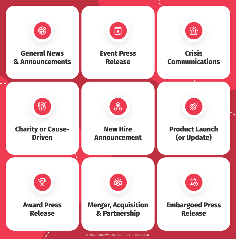 Press Release Types