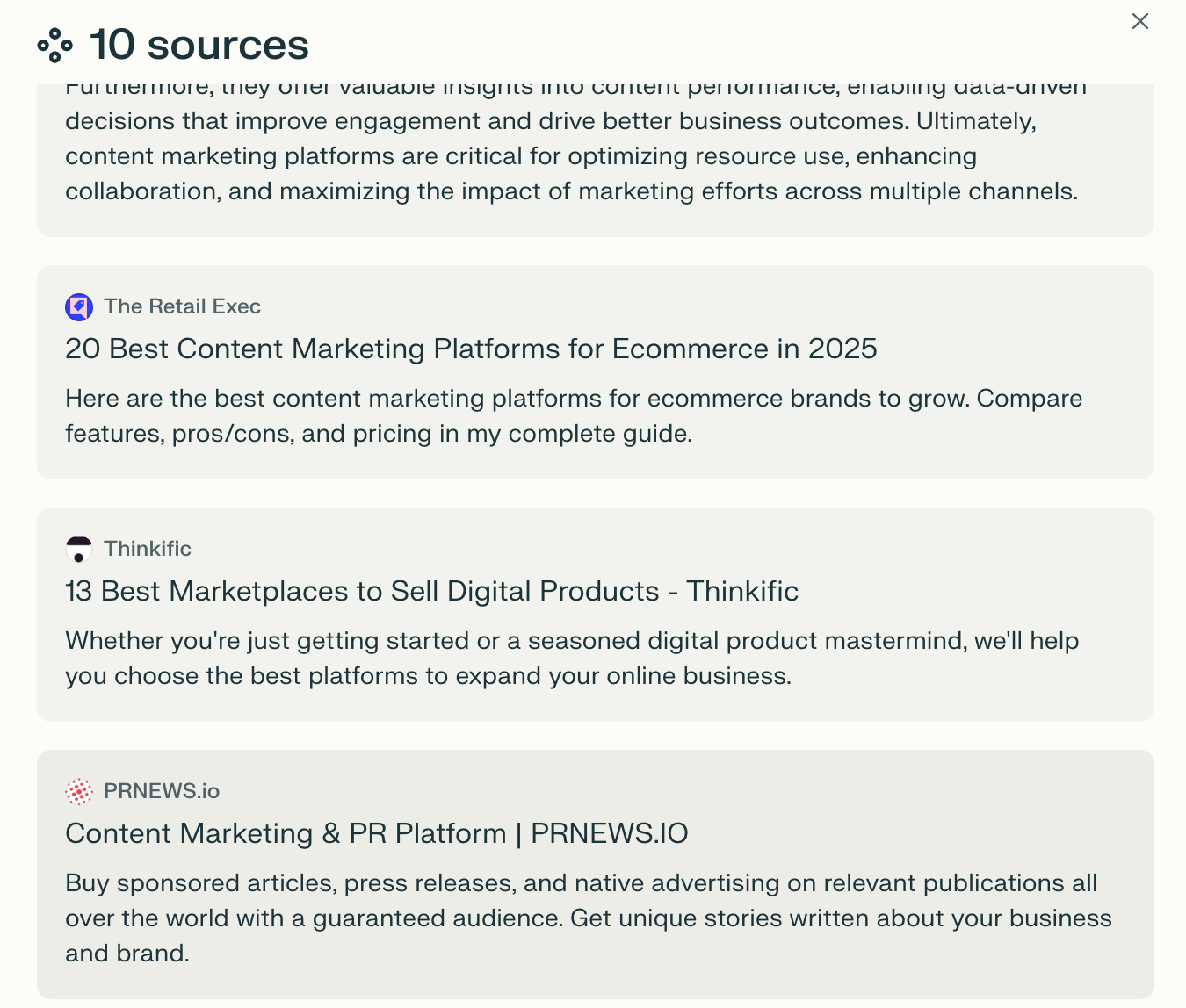 Visual checklist of content elements recommended for LLM seeding.