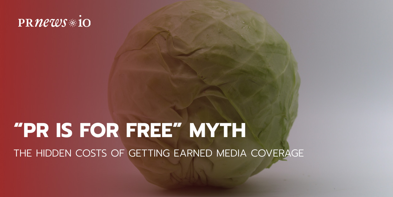 Illustration of PR costs including team, media outreach, and analytics tools behind “free” earned media coverage