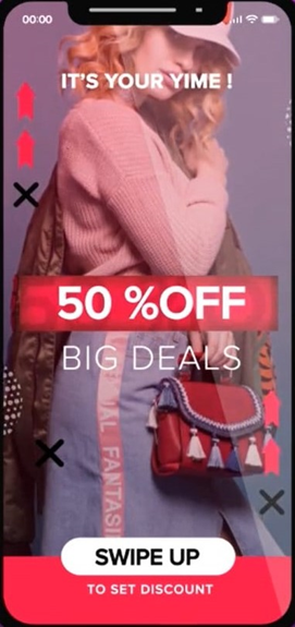 Instagram story swipe up