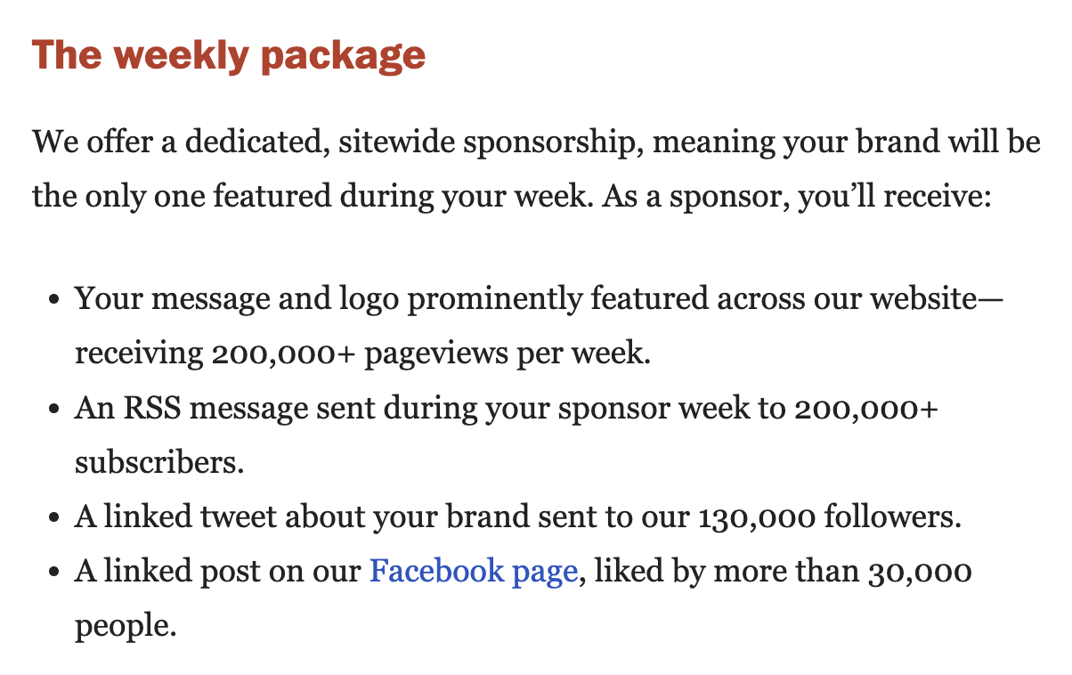 How to Monetize Media? The Longest Set of Ideas