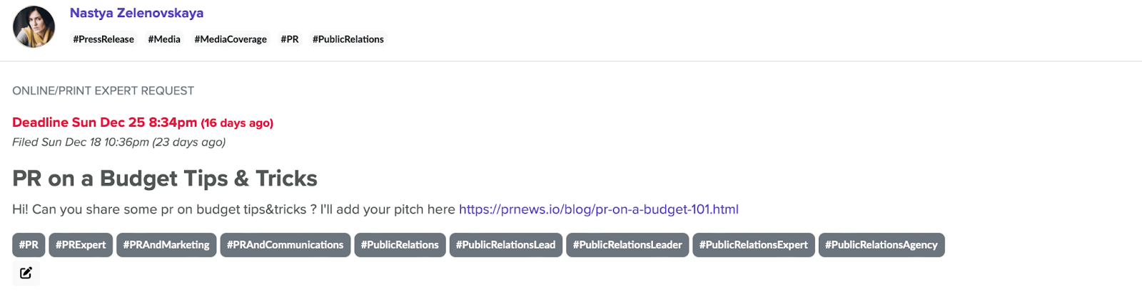 Updating Old Articles on the Blog: the Case of PRNEWS.IO
