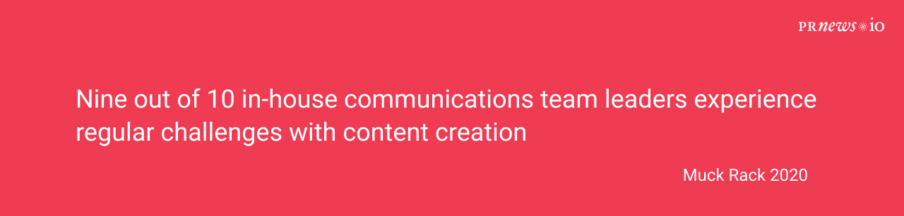 content creation is a challenge for PR specialists.