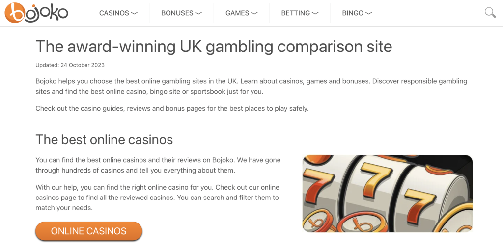 Gambling Comparison Site
