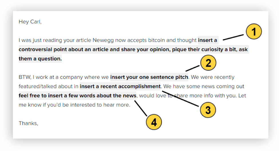 ejemplos de media pitching #4: El email de la historia relacionada