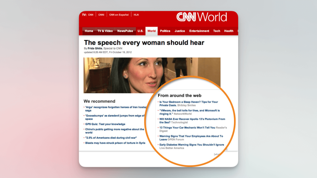 Article on CNN World