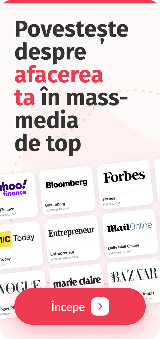 Povestește despre afacerea ta în mass-media de top