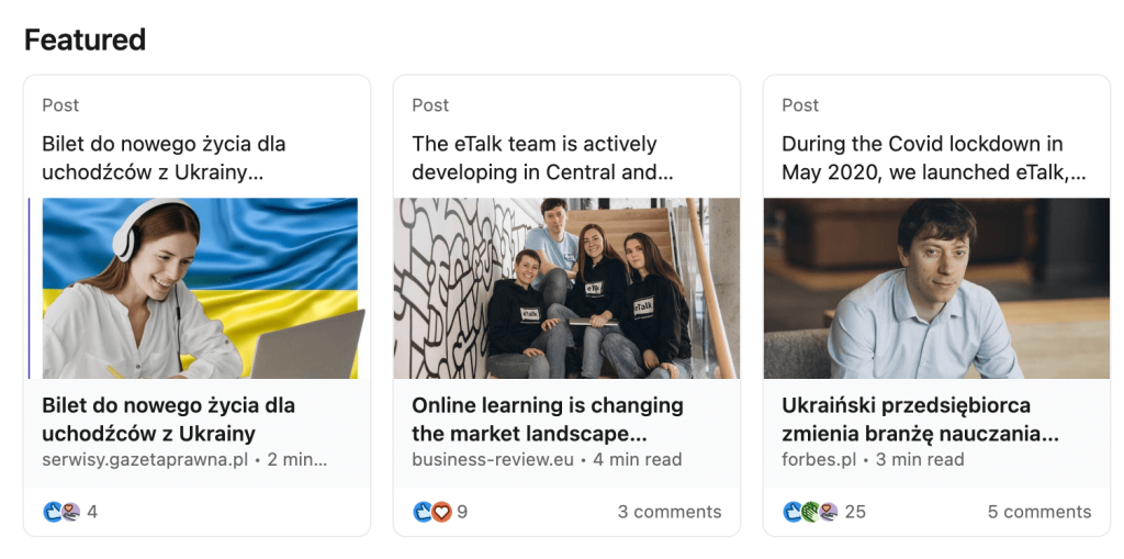 Featured articles