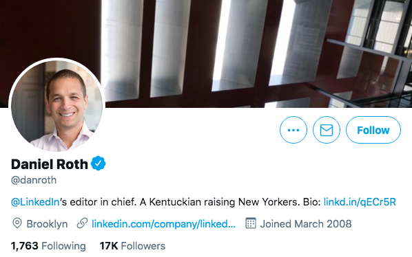 Top Business Journalists Dan Roth.