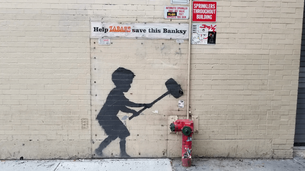 Banksy artwork NY