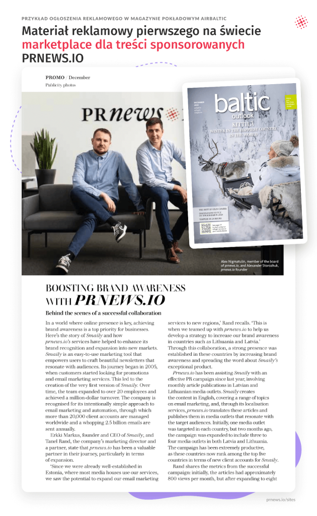 PRnews Baltic Outlook