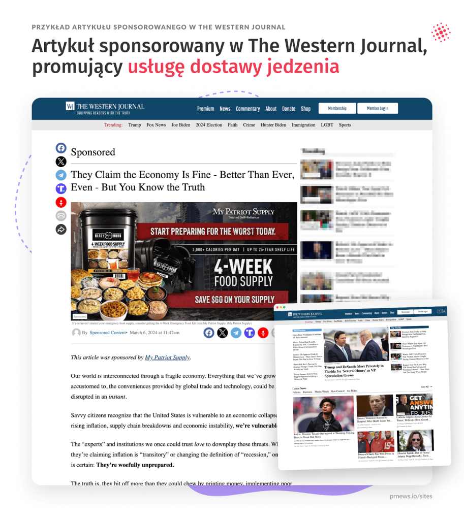 The Western Journal Food Supply Ad