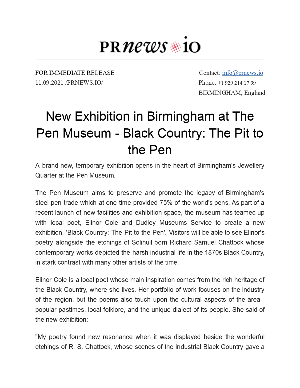 Art Press Release