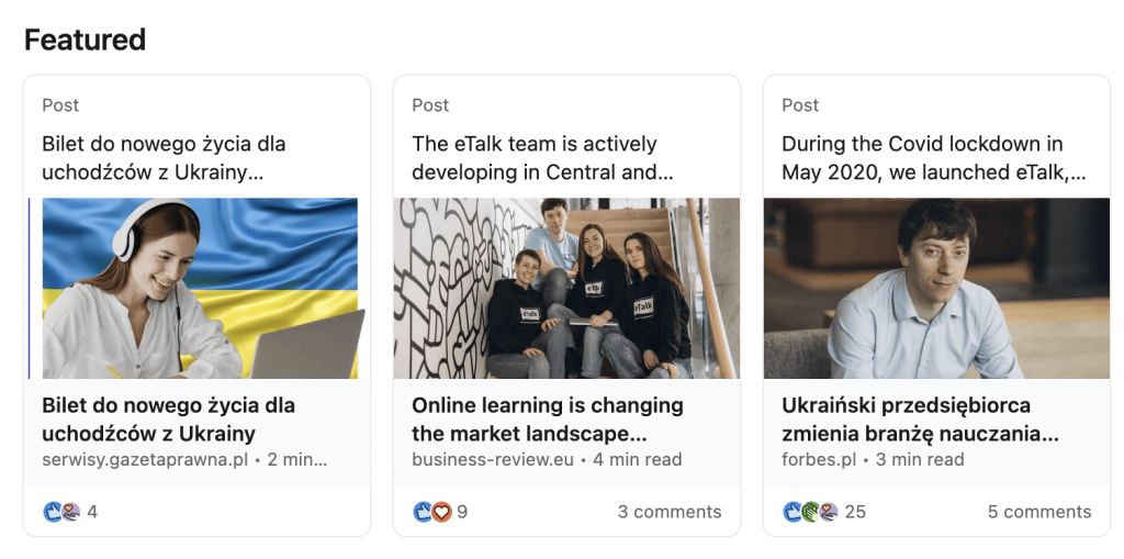 Featured articles